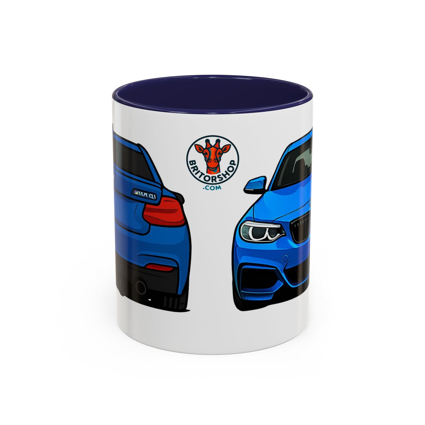 Coffee Mug - Bmw M240i F22 M Performance Estriol Blue Car Design