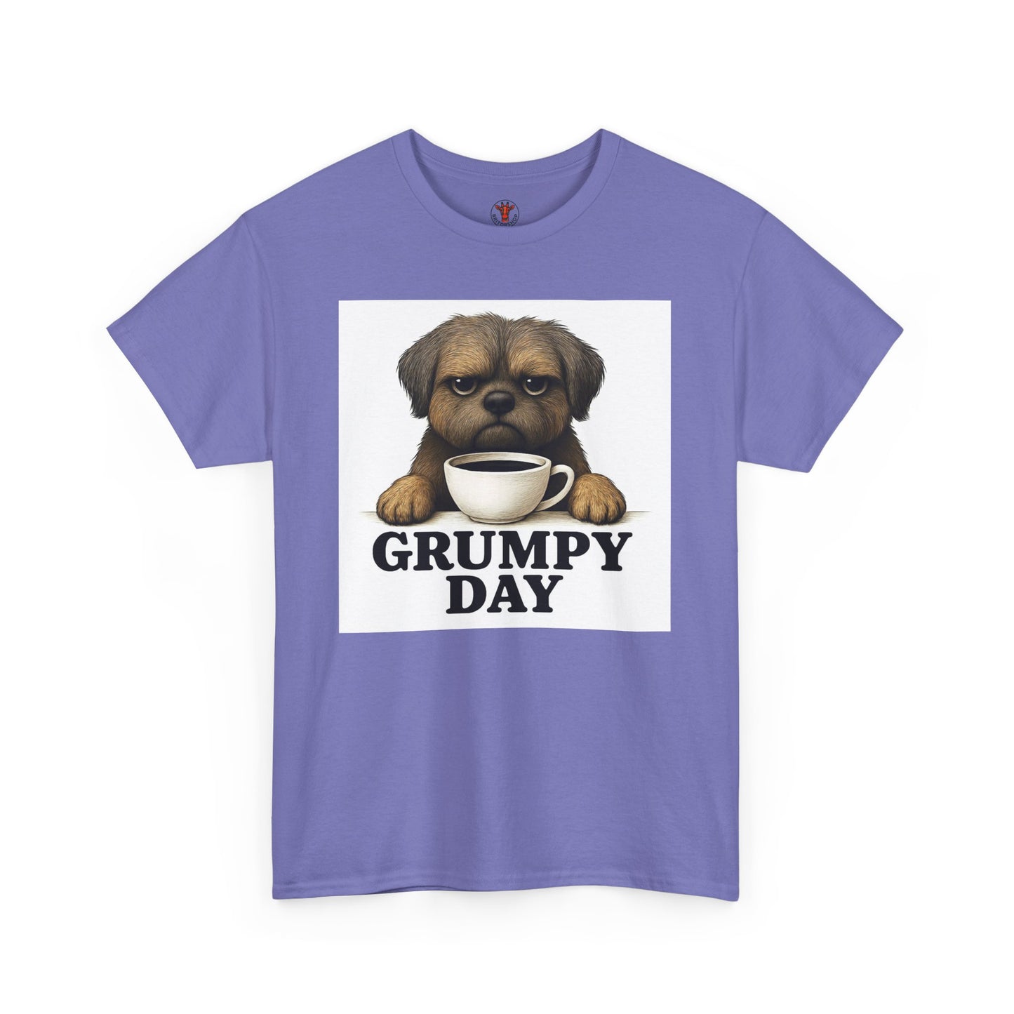Shorkie Grumpy Dog Unisex Heavy Cotton Tee, Funny Pet Lover Shirt, Gift for Dog Owners, Humor T-Shirt, Cute Casual Wear