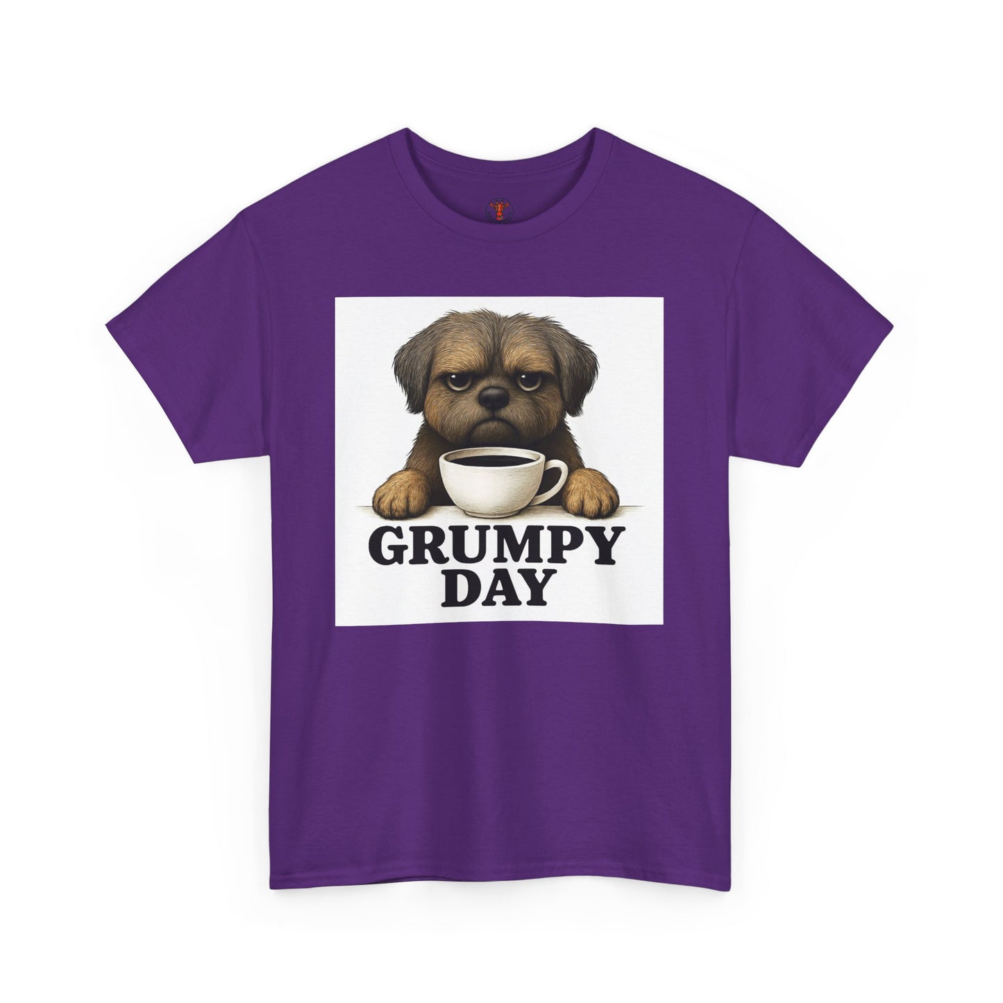 Shorkie Grumpy Dog Unisex Heavy Cotton Tee, Funny Pet Lover Shirt, Gift for Dog Owners, Humor T-Shirt, Cute Casual Wear