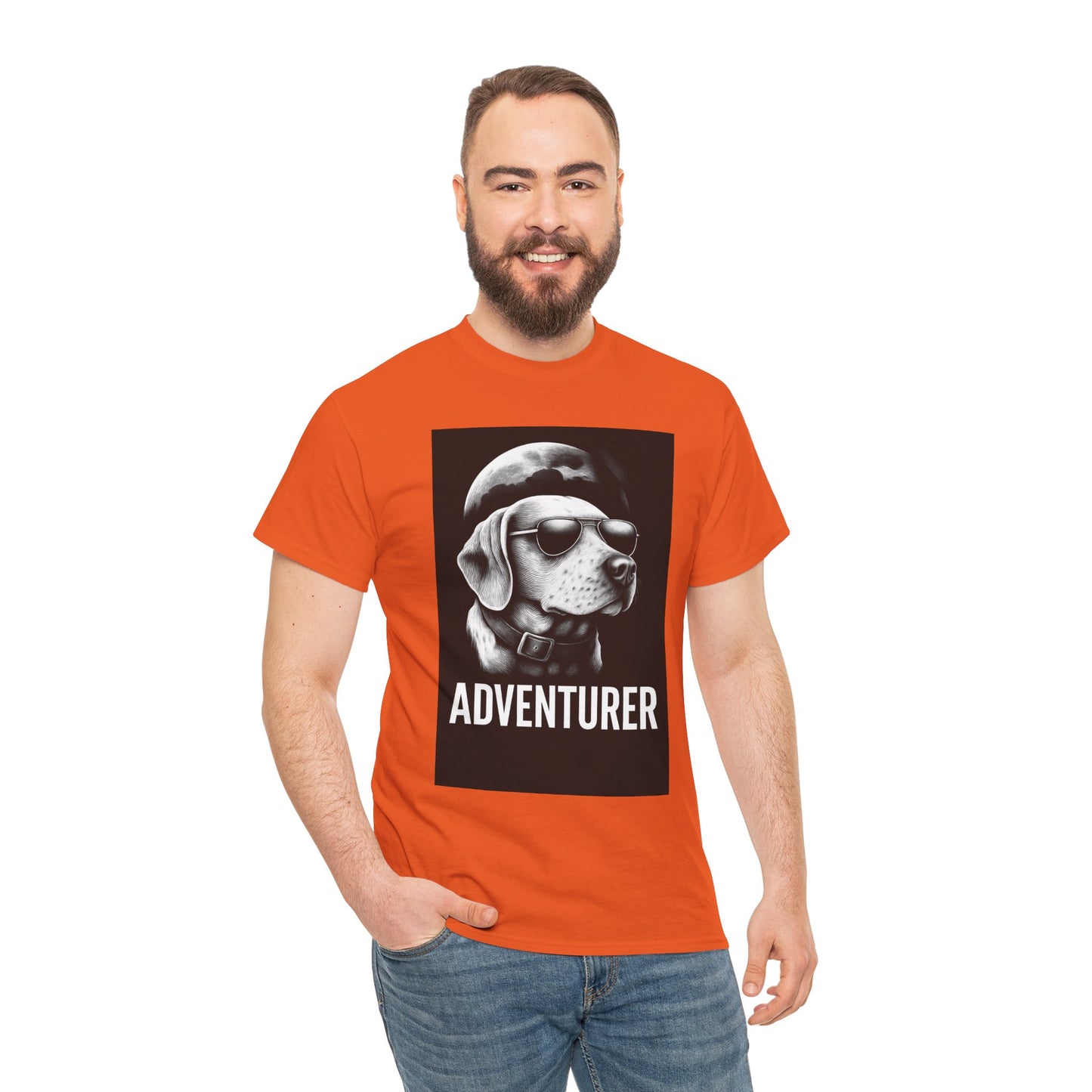 Adventure Beagle Unisex T-Shirt - Moon Night Outdoors