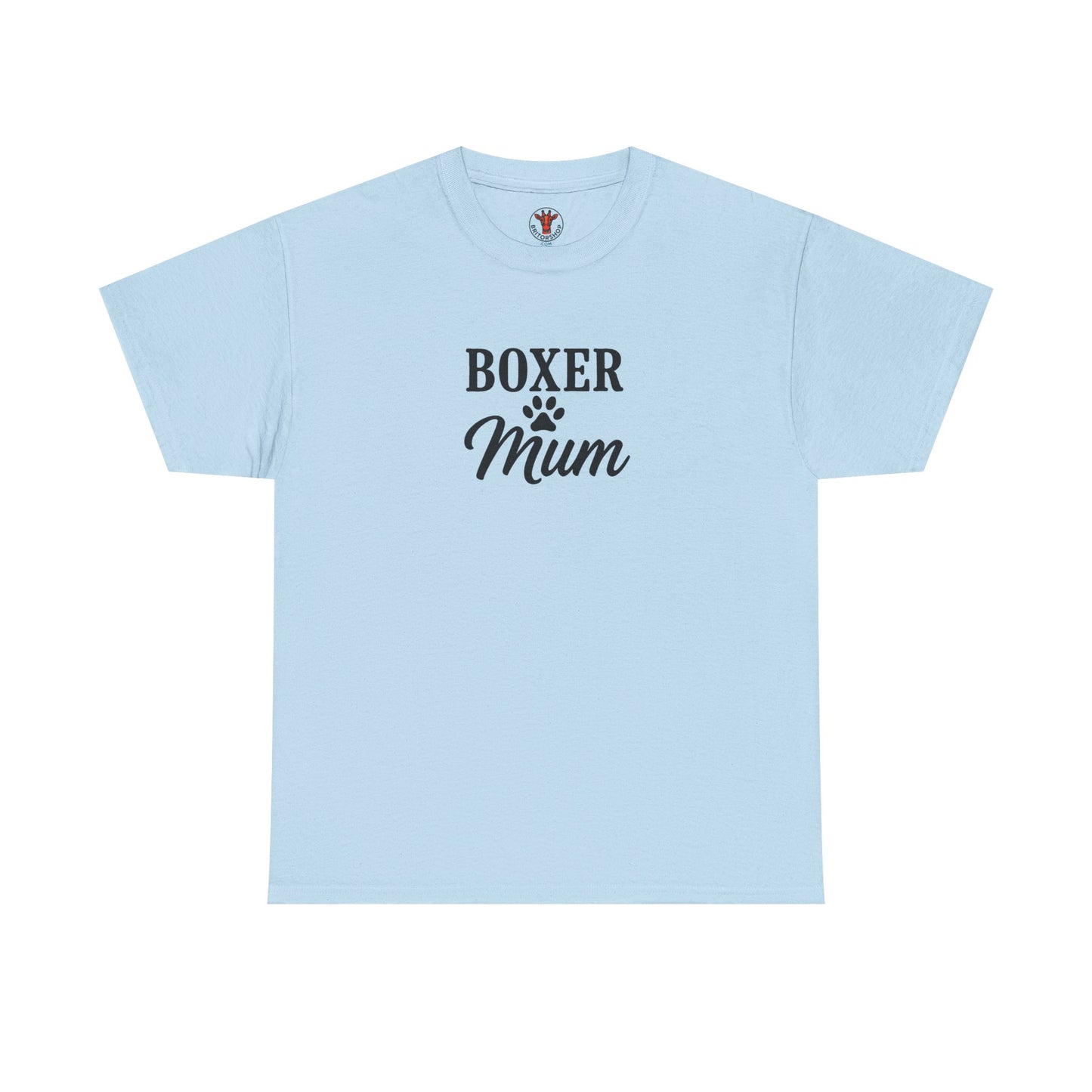 Boxer Mum Unisex Heavy Cotton Tee | Dog Lover Gift, Pet Owner Apparel, Funny Dog Mom Shirt, Birthday Gift for Boxer Owners