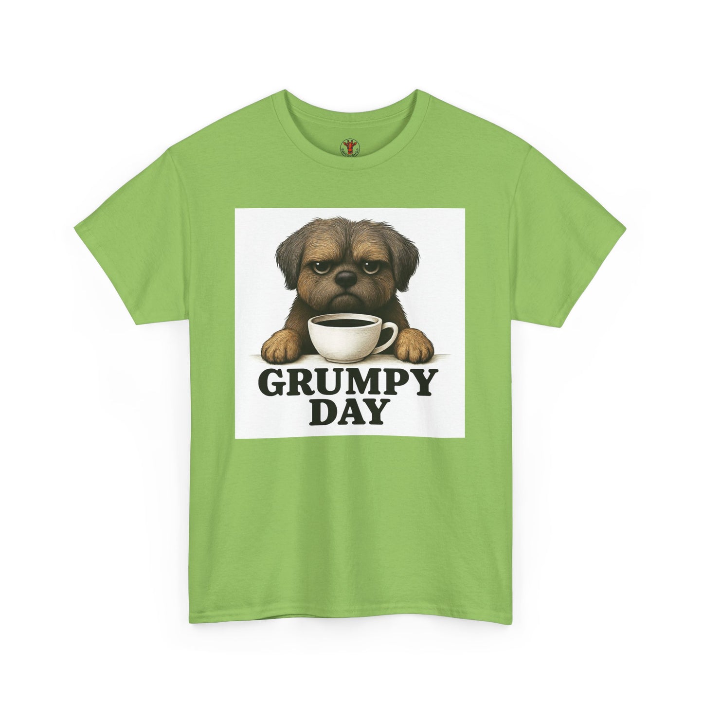 Shorkie Grumpy Dog Unisex Heavy Cotton Tee, Funny Pet Lover Shirt, Gift for Dog Owners, Humor T-Shirt, Cute Casual Wear