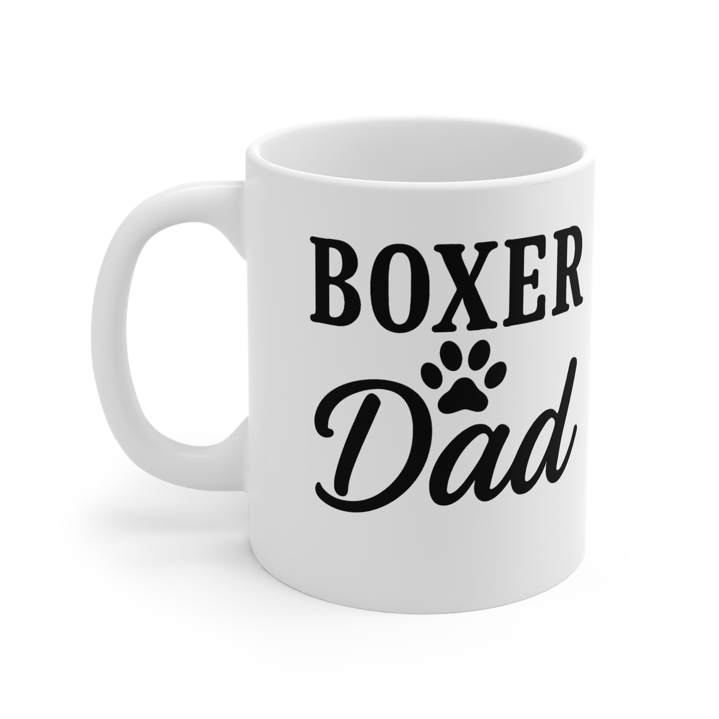 Boxer Dad Mug - Perfect Gift for Dog Lovers, Coffee Lovers, Father's Day, Pet Owners, Birthdays, Celebrations, White Mug
