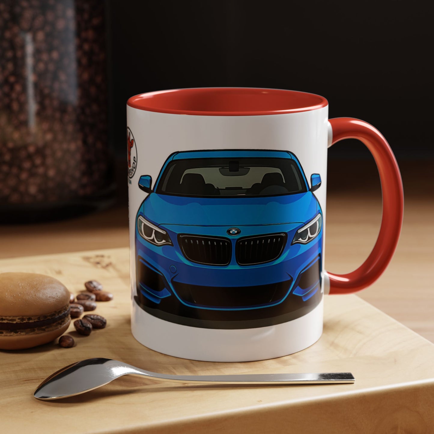 Coffee Mug - Bmw M240i F22 B58 M Performance Estoril Blue Design