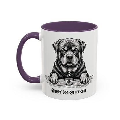  Grumpy Rottweiler Coffee Club — Art Print / Mug
