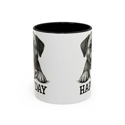 Playful boxer Dog Coffee Mug – Perfect Gift for Dog Lovers, Birthday Mug, Cute Pet Art, Happy Day Mug, Unique Animal Lover Gift