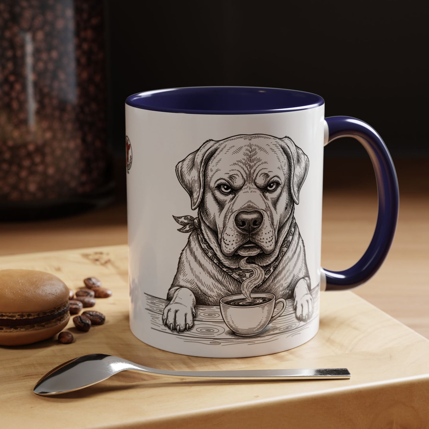 Grumpy Labrador Coffee Club — Art Print / Mug