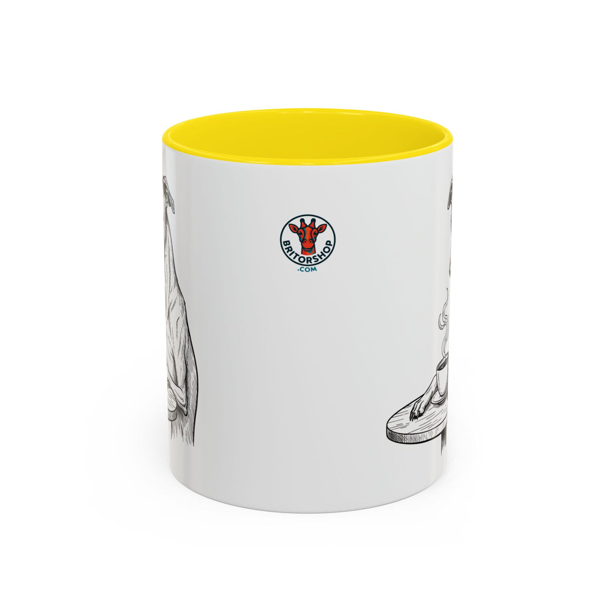 Grumpy Whippet Coffee Club — Art Print / Mug
