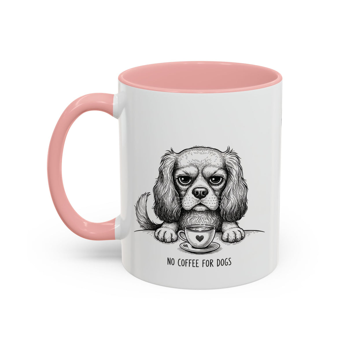 Grumpy Cavalier King Charles Spaniel Coffee Club — Art Print / Mug /
