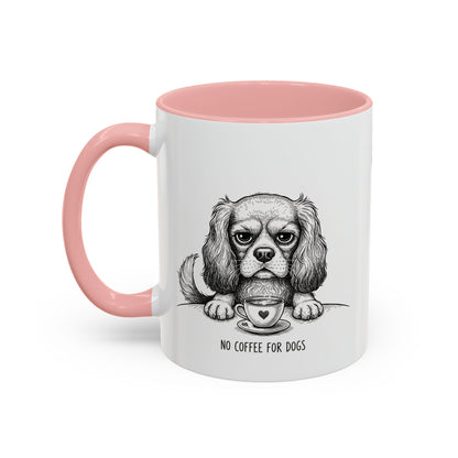 Grumpy Cavalier King Charles Spaniel Coffee Club — Art Print / Mug /