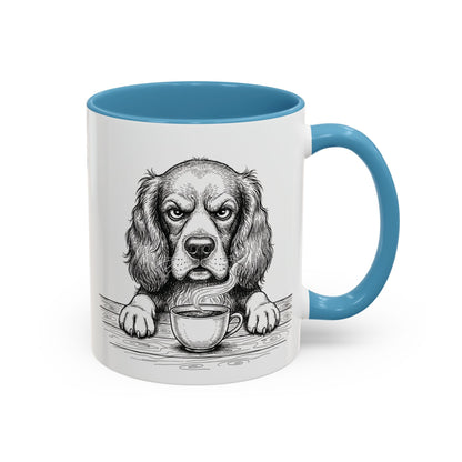 Grumpy Springer Spaniel Coffee Club — Art Print / Mug /