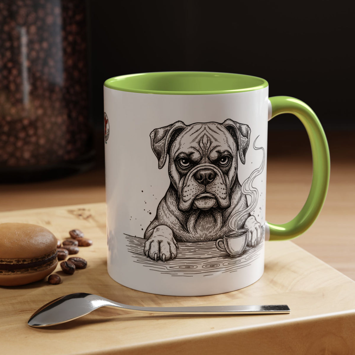 Grumpy Boxer Coffee Club — Art Print / Mug /