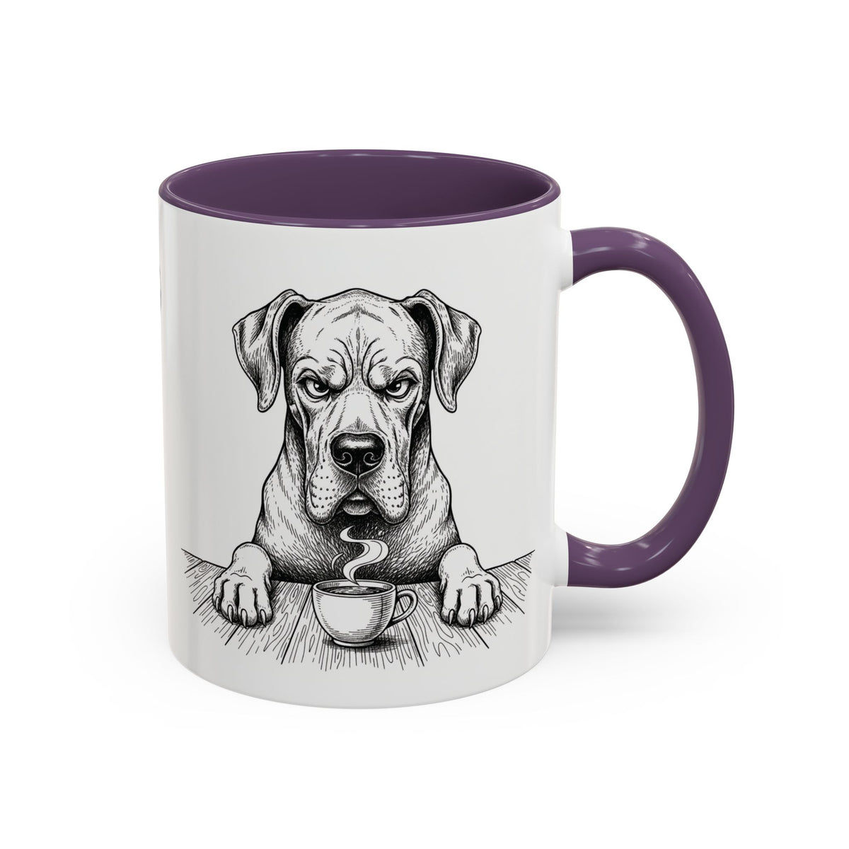 Grumpy Great Dane Coffee Club — Art Print / Mug