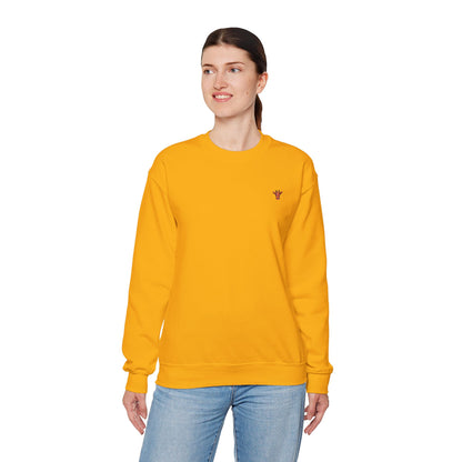 Embroidered Tiny Giraffe Britor classic Crewneck Sweatshirt — Minimal Animal Lover classy Pullover