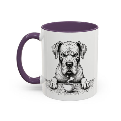 Grumpy Great Dane Coffee Club — Art Print / Mug