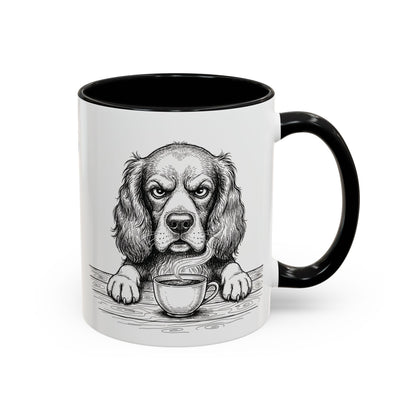 Grumpy Springer Spaniel Coffee Club — Art Print / Mug /