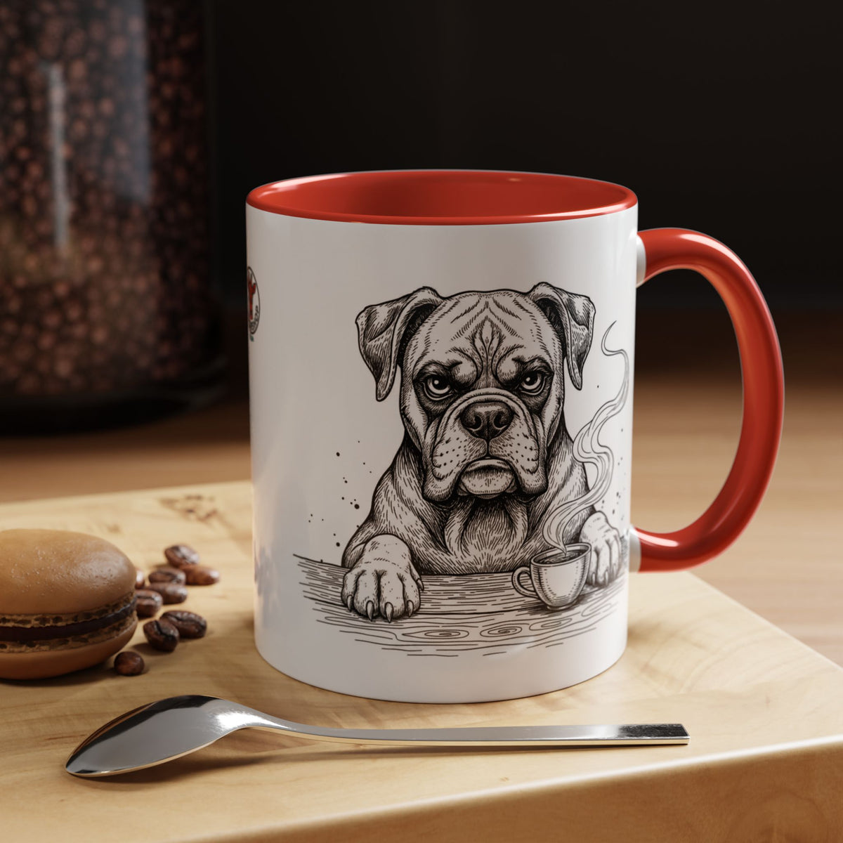 Grumpy Boxer Coffee Club — Art Print / Mug /