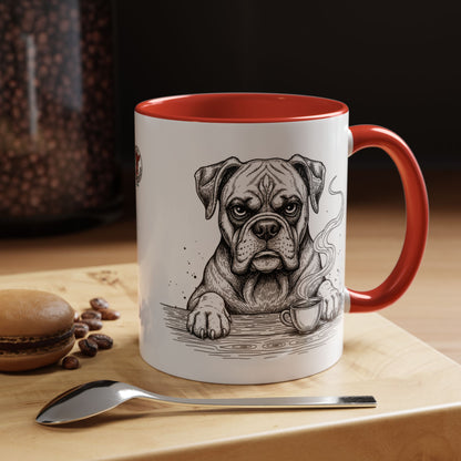 Grumpy Boxer Coffee Club — Art Print / Mug /