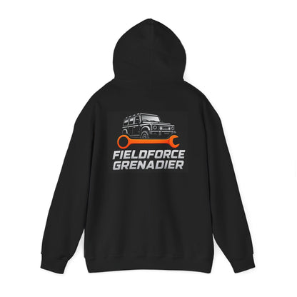 Fieldforce Grenadier Hoodie — Off‑Road Truck Wrench Logo Pullover