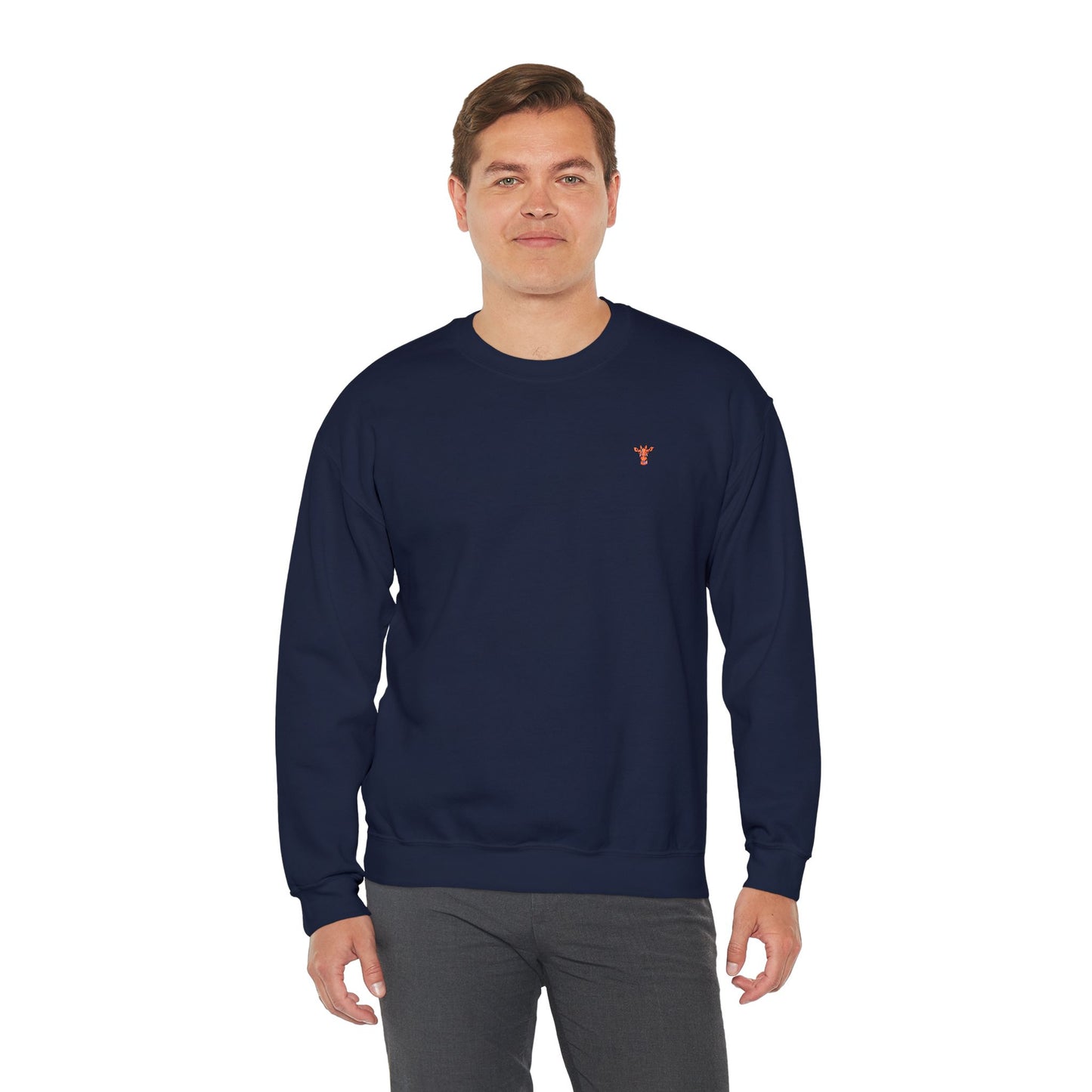Embroidered Tiny Giraffe Britor classic Crewneck Sweatshirt — Minimal Animal Lover classy Pullover