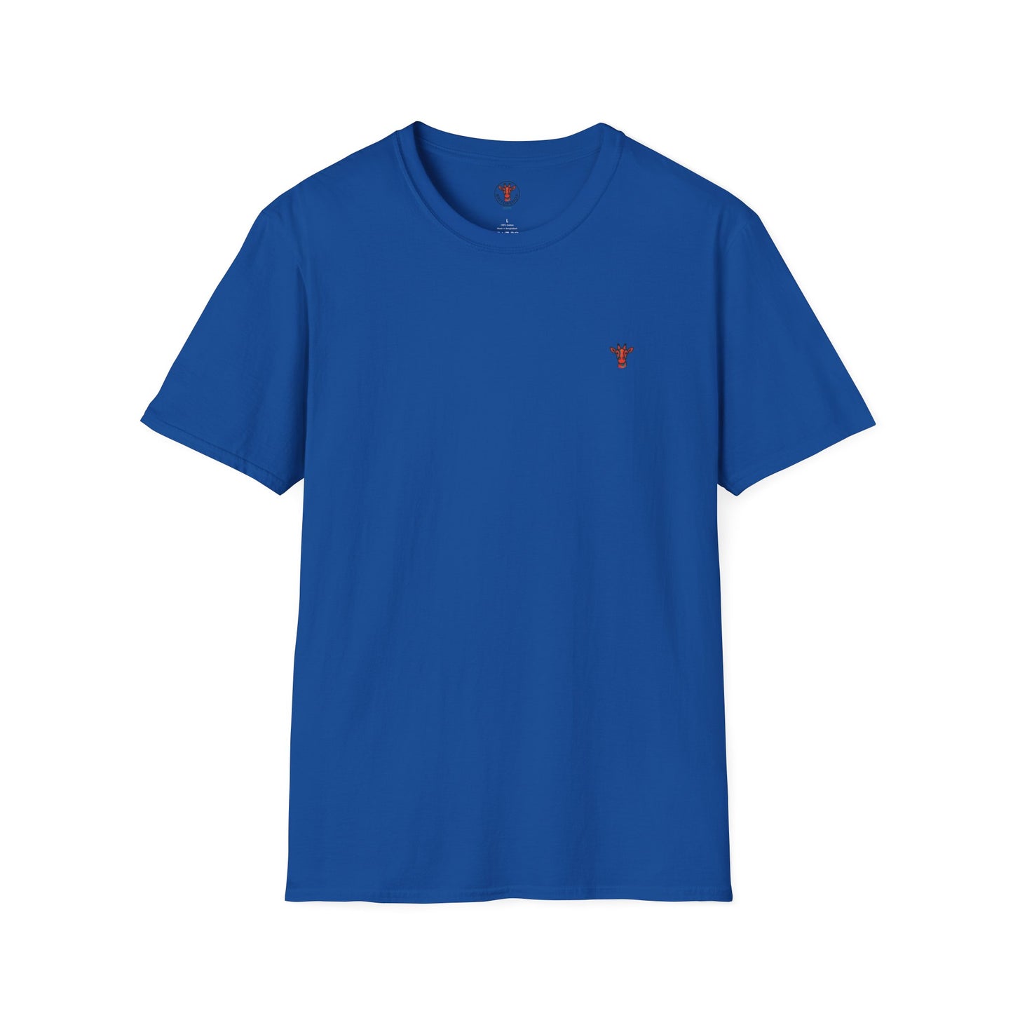 Minimal Crown Chest-Embroidered T-Shirt
