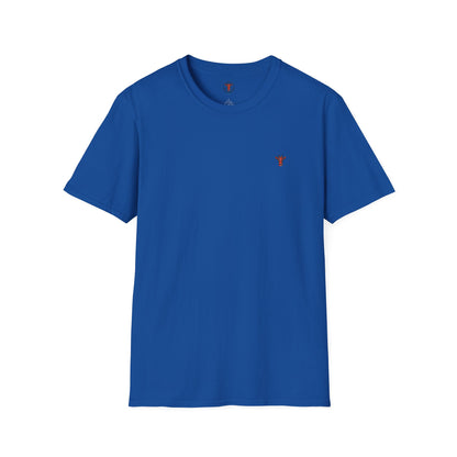 Minimal Crown Chest-Embroidered T-Shirt