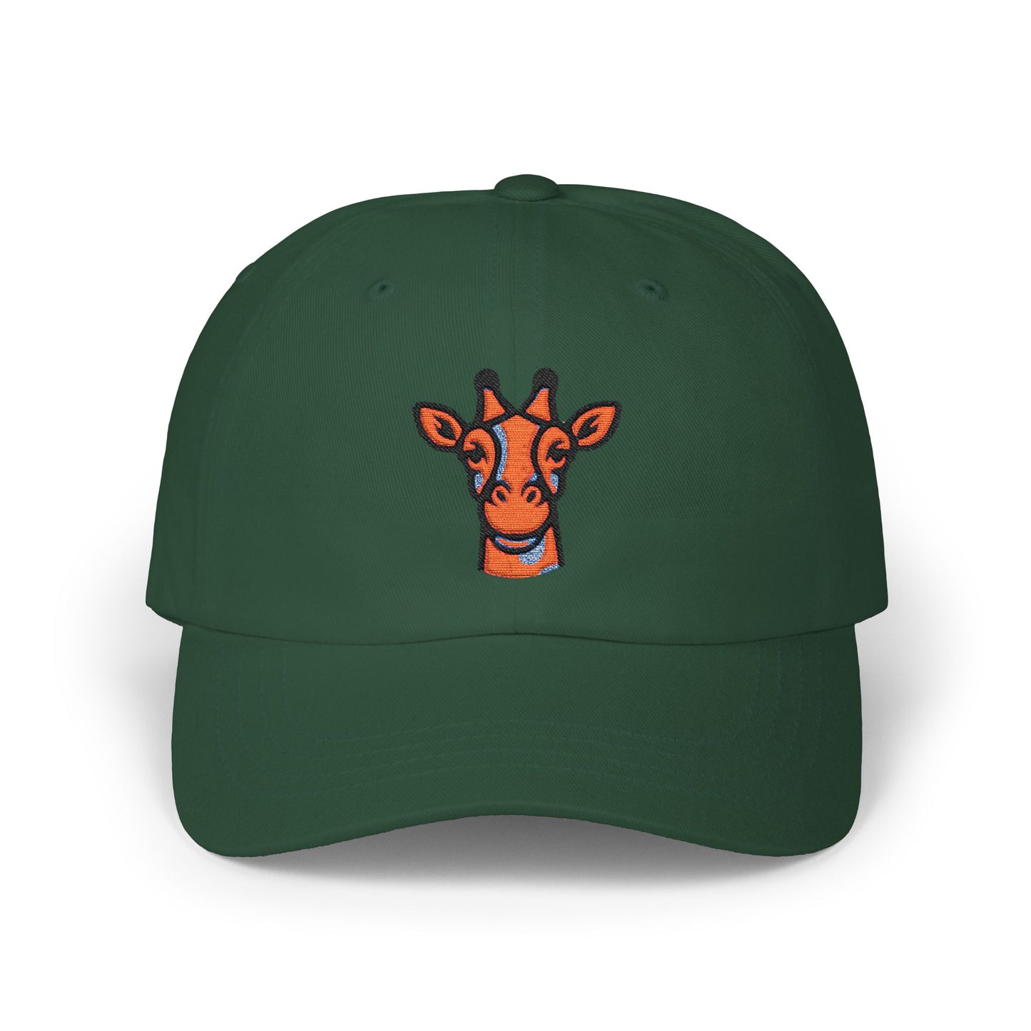 Dad Cap - Giraffe Head and Britor Shop Logo Embroidered Design