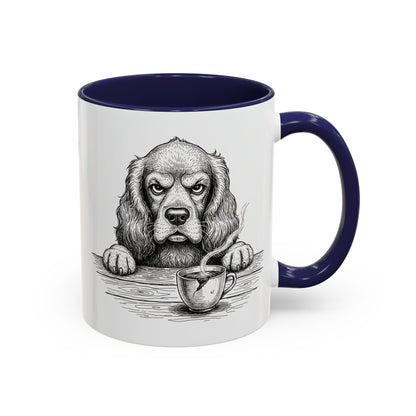 Grumpy Cocker Spaniel Coffee Club — Art Print / Mug