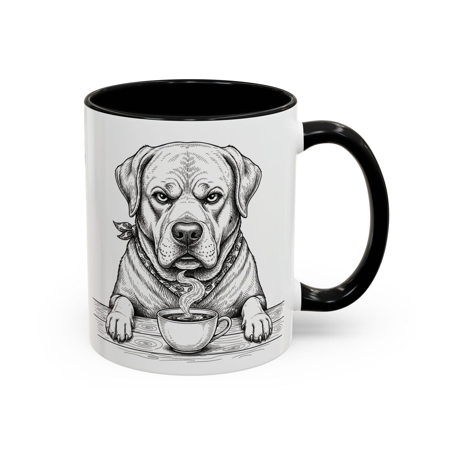 Grumpy Labrador Coffee Club — Art Print / Mug