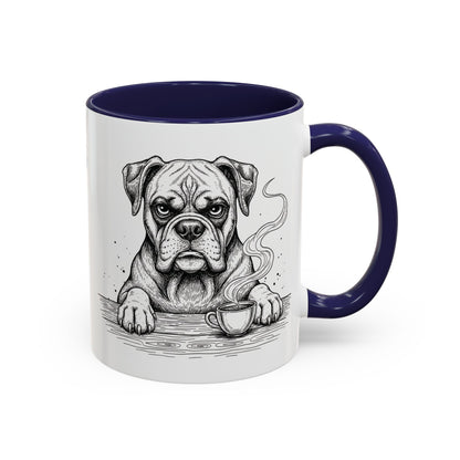 Grumpy Boxer Coffee Club — Art Print / Mug /