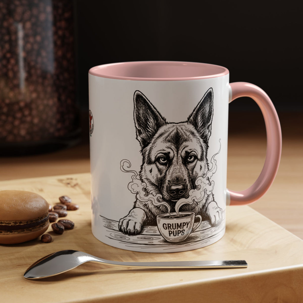German Shepherd Mug —    Grumpy German Shepherd Coffee Club — Art Print / Mug /