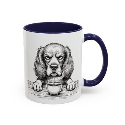 Grumpy Springer Spaniel Coffee Club — Art Print / Mug /