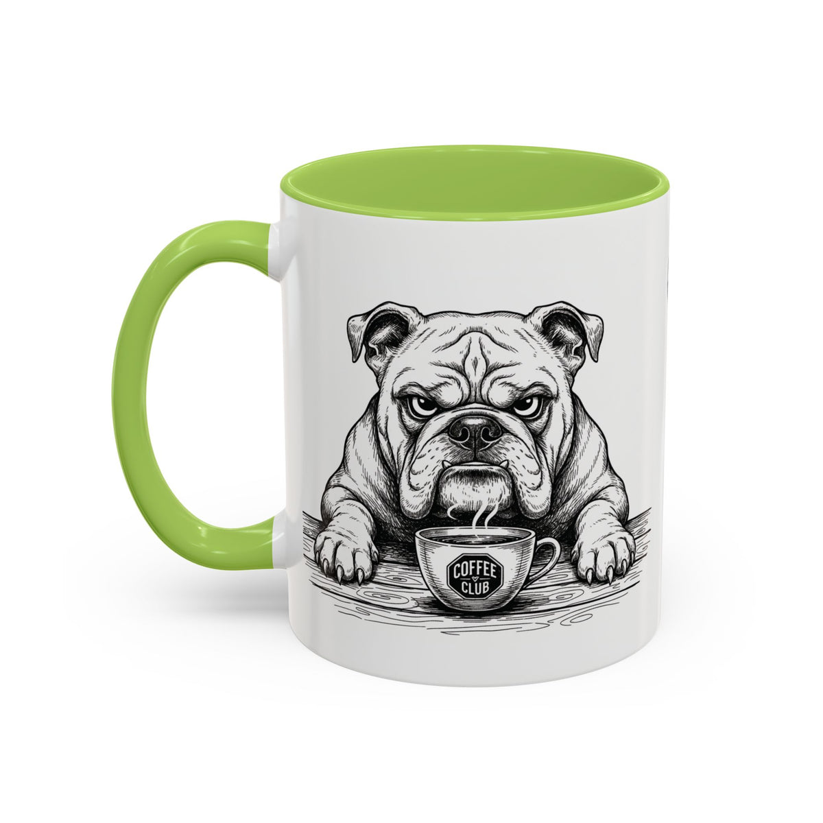 Grumpy Bulldog Coffee Club — Art Print / Mug /