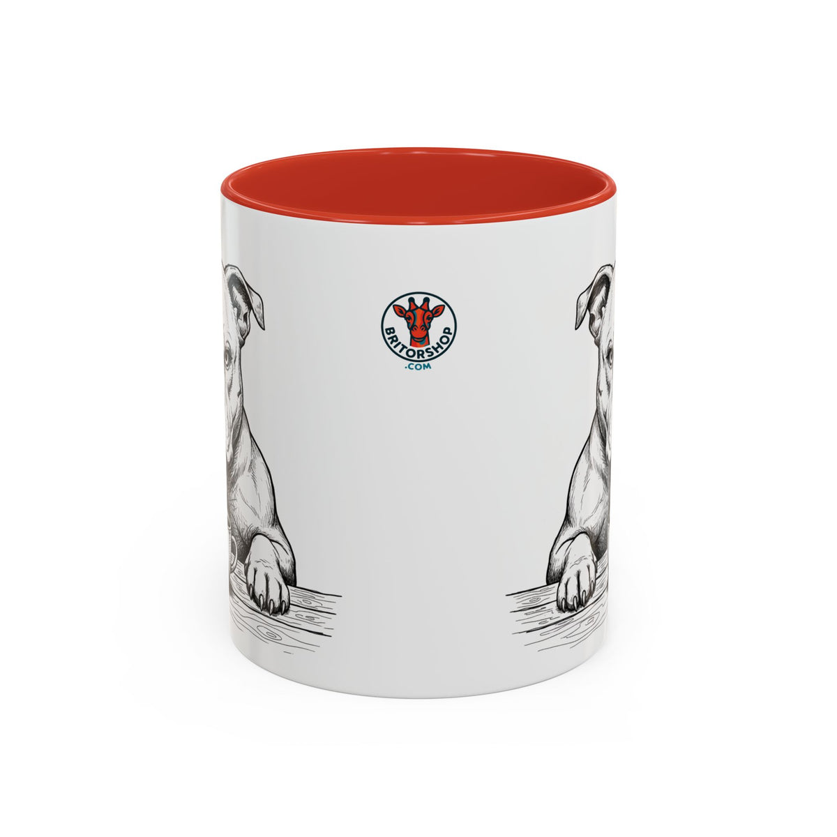 Grumpy Staffordshire Bull Terrier Coffee Club — Art Print / Mug