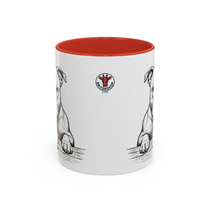 Grumpy Staffordshire Bull Terrier Coffee Club — Art Print / Mug