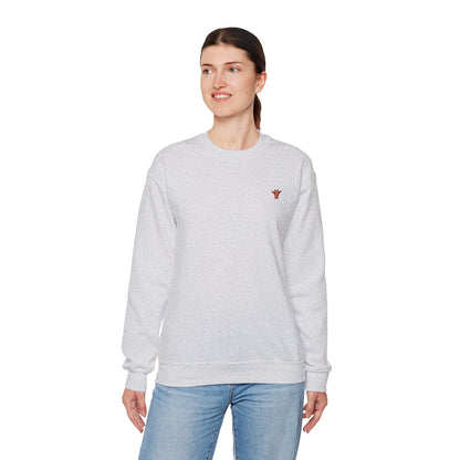 Embroidered Tiny Giraffe Britor classic Crewneck Sweatshirt — Minimal Animal Lover classy Pullover