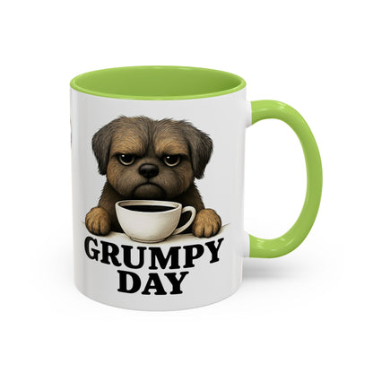 Grumpy Day Coffee Mug, shorkie, Funny Dog Mug, Pet Lover Gift, Morning Motivation, Coffee Lover Gift, Black Accent Mug