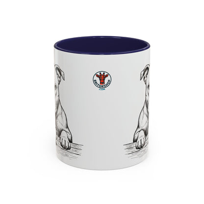 Grumpy Staffordshire Bull Terrier Coffee Club — Art Print / Mug