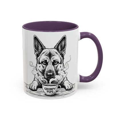 German Shepherd Mug —    Grumpy German Shepherd Coffee Club — Art Print / Mug /