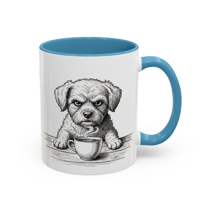 Grumpy Maltese Coffee Club — Art Print / Mug