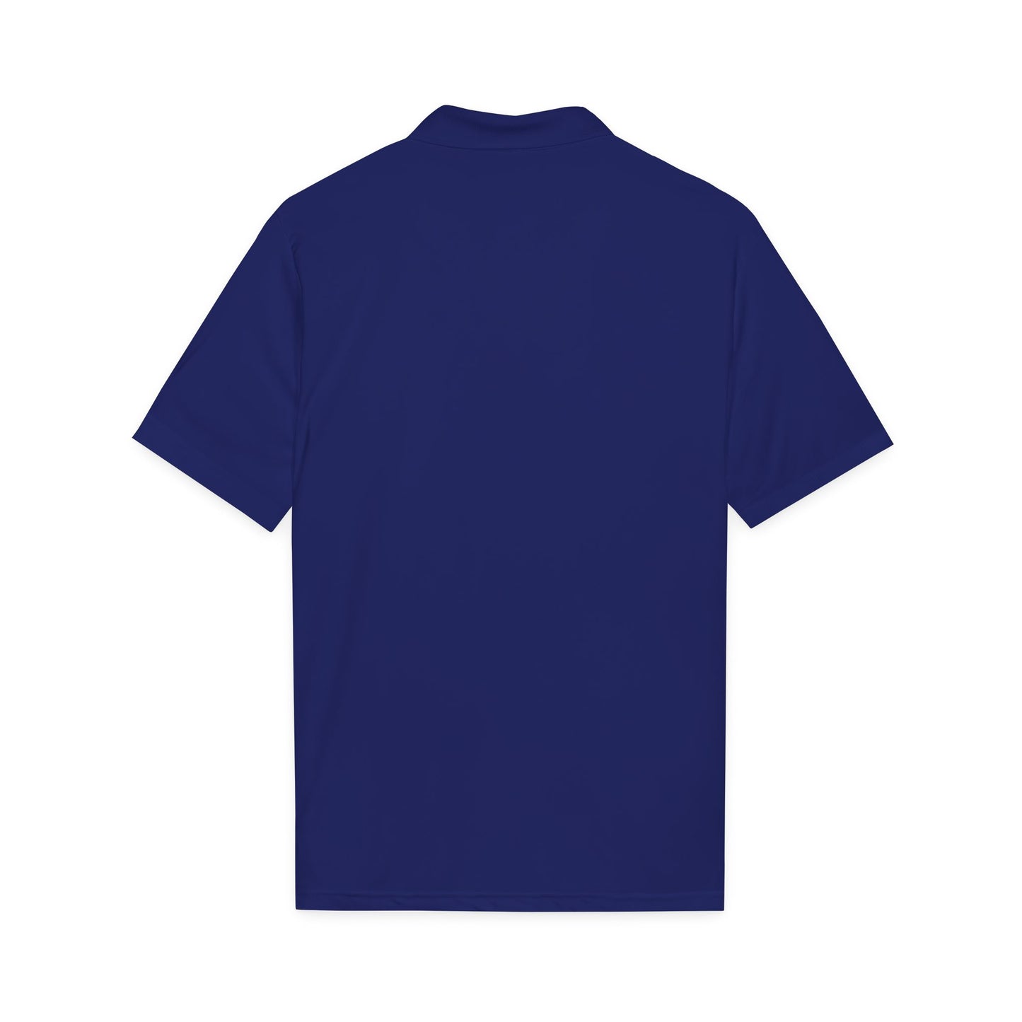 Embroidered Giraffe Polo Shirt — Lightweight White Performance Golf Polo