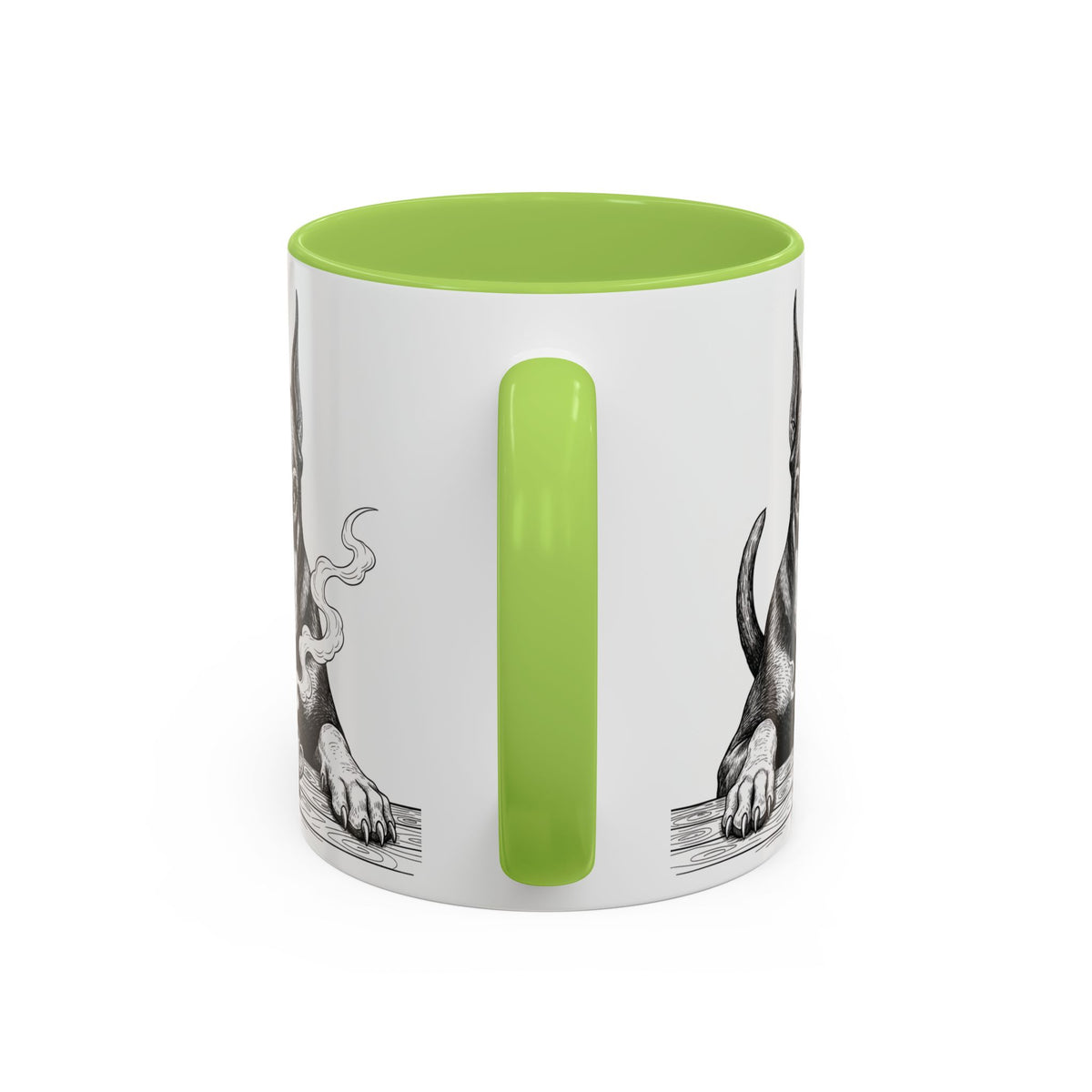 Grumpy Doberman Coffee Club — Art Print / Mug