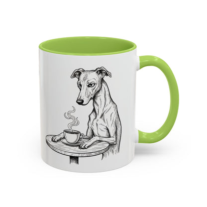 Grumpy Whippet Coffee Club — Art Print / Mug