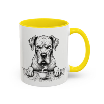 Grumpy Great Dane Coffee Club — Art Print / Mug
