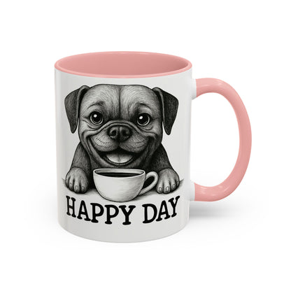 Playful boxer Dog Coffee Mug – Perfect Gift for Dog Lovers, Birthday Mug, Cute Pet Art, Happy Day Mug, Unique Animal Lover Gift