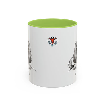 Grumpy Cavalier King Charles Spaniel Coffee Club — Art Print / Mug /
