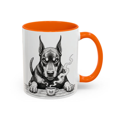 Grumpy Doberman Coffee Club — Art Print / Mug