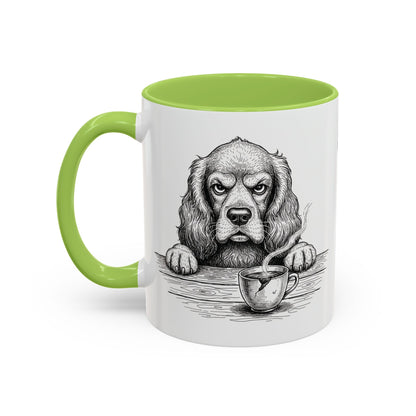 Grumpy Cocker Spaniel Coffee Club — Art Print / Mug