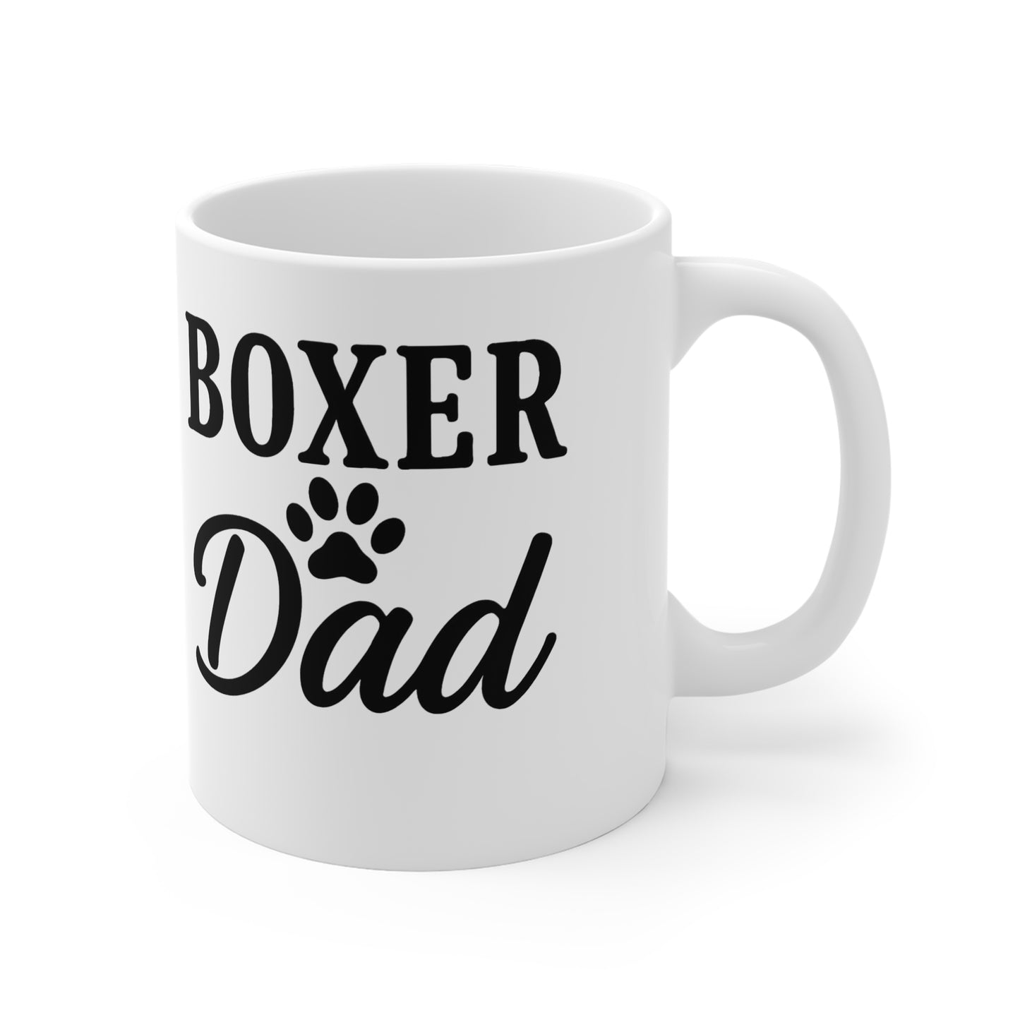 Boxer Dad Mug - Perfect Gift for Dog Lovers, Coffee Lovers, Father's Day, Pet Owners, Birthdays, Celebrations, White Mug