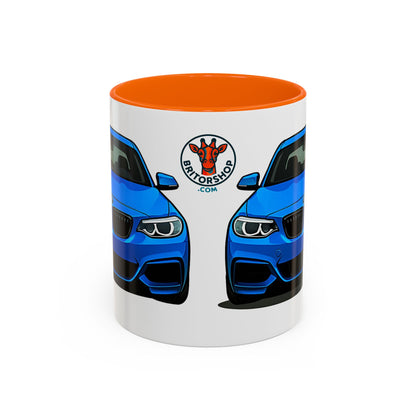Coffee Mug - Bmw M240i F22 B58 M Performance Estoril Blue Design